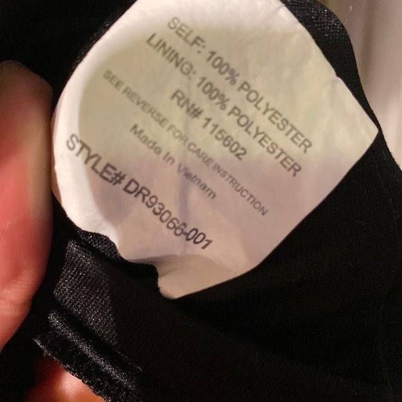 Lush black XS blouse dress business casual simple black work outfit lined skirt‌ - Picture 4 of 9